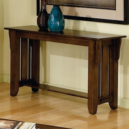 Arts and Crafts Sofa Table with Shelf